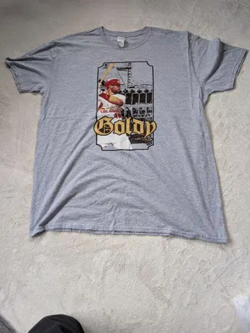 GILDAN Goldy 프린트 티셔츠 XL 그레이 빅 사이즈
