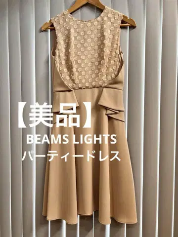BEAMS LIGHTS 베이지 슬리브리스 드레스
