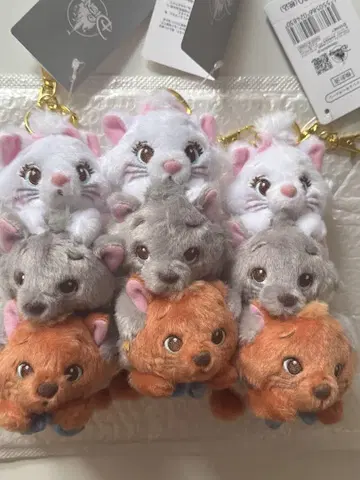 오샤레 캣 마리, 베를리오즈, 툴루즈 봉제 인형 키링 3종 세트
