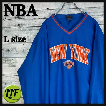 NBA 자수 팀 로고 닉스 나일론 자켓 풀오버 L 4912