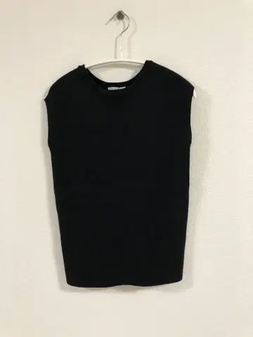 택 포함 새상품 PLST 블랙 상의 M