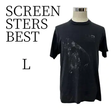 SCREEN STARS 스크린 스타즈 블랙 반팔 티셔츠 L