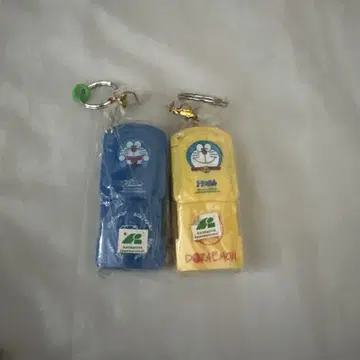 도라에몽 스트랩 파랑과 노랑 2개 세트