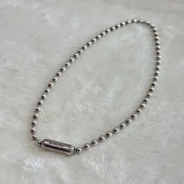 앰부쉬 실버 볼 체인 초커 목걸이