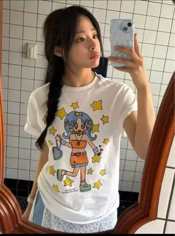 new jeans 민지 착용 티셔츠 새상품