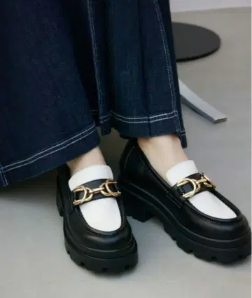 AZUL BY MOUSSY 더블 링 메탈 트랙 밑창 로퍼 M