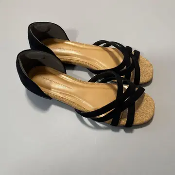 URBAN RESEARCH DOORS 블랙 스트랩 샌들