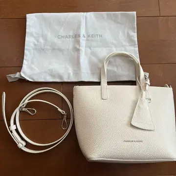 찰스앤키스 베릴 미니 베릴 토트백 크림