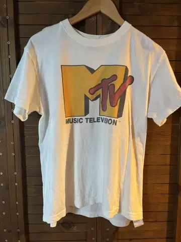 MTV 로고 티셔츠 M 사이즈 화이트