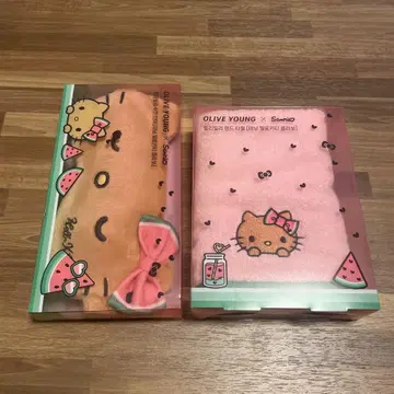 올리브영 산리오 콜라보 헬로키티 일광화상 키티 2개 세트 익명 배송
