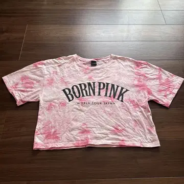 BORN PINK BLACKPINK 숏 기장 타이다이 티셔츠 사이즈 F