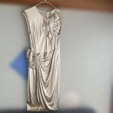 3.1 Phillip Lim 골드 슬리브리스 드레스 100% 실크