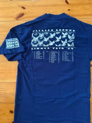 JACKSON BROWNE Summer Crew TOUR 94 티셔츠