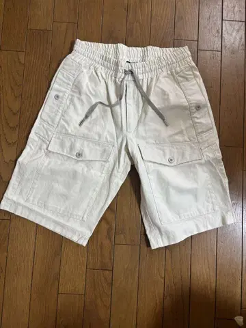 돌체&가바나 면 린넨 하프 팬츠 이탈리아제 금속 로고 플레이트