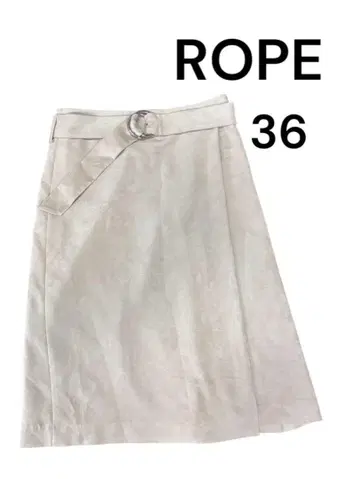 ROPE 미디 스커트 36 베이지