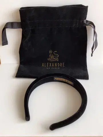 ALEXANDRE DE PARIS 블랙 헤어밴드 2.5cm 폭