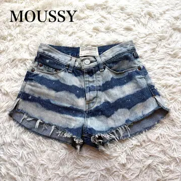 새상품급 MOUSSY 데님 숏팬츠 사이즈 0