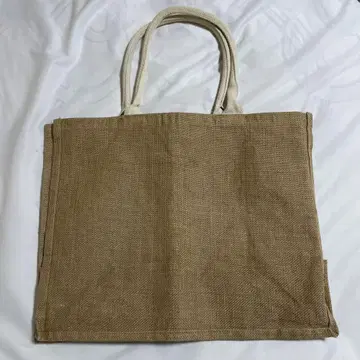 브라운 코튼 토트백