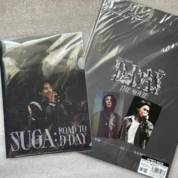 공식 agust d D DAY 트레이딩 카드 파일 팜플렛