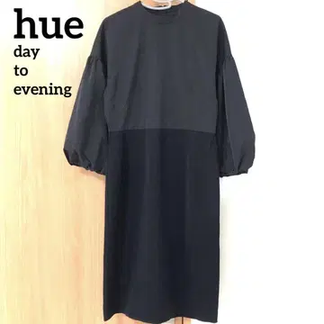 hue day to evening 드레스 원피스 벌룬 슬리브 M