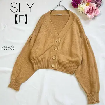 슬라이 숏 기장 면 혼방 가디건 COTTON OVER 베이지 [F]