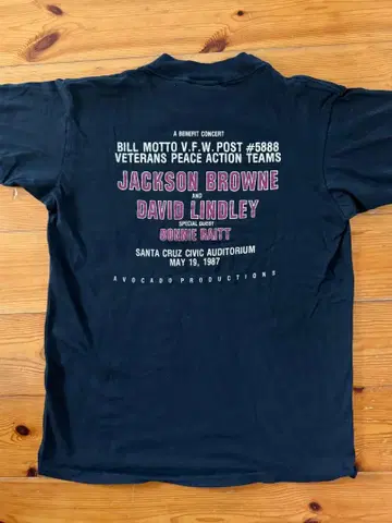 Jackson Browne David Lindley 87년 티셔츠