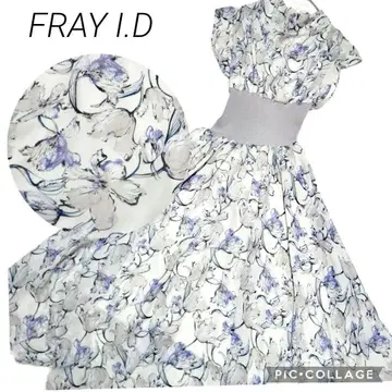 12 FRAY I.D 프레이아 여성용 원피스 꽃무늬 반팔 고급스러운 0
