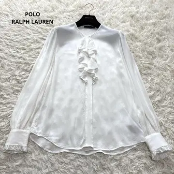 폴로 랄프 로렌 긴팔 블라우스 프릴 레이온