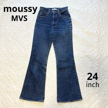 MOUSSY 마우지 데님 MVS 플레어 부츠 컷 24인치