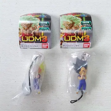 드래곤볼 UDM 3 베지터 키링 스트랩 블랙 끈