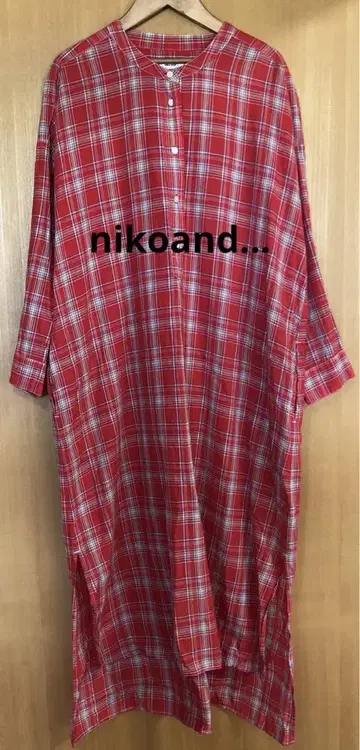 nikoand... 니코앤드 체크 셔츠 원피스