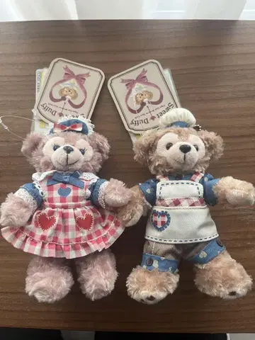 닷피, 셰리 메이, 봉제 인형 배지 2개 세트, 발렌타인