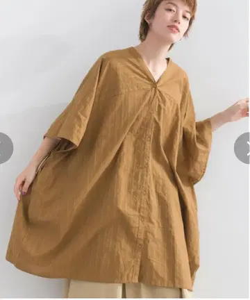lupilien 루피리안 빅 셔츠 튜닉 가디건 인도 면