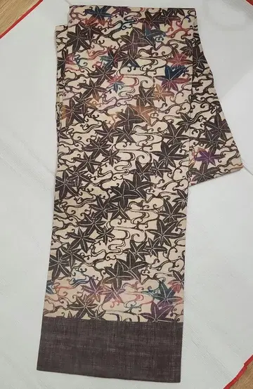 새상품급 나고야 오비 순수 린넨 형염 타츠타가와