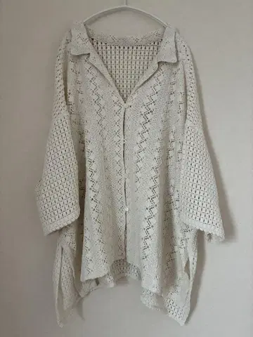 레이스 칼라 오픈 셔츠 프레임워크