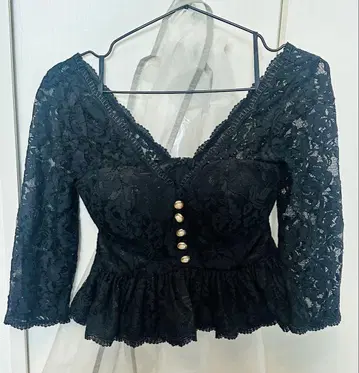 ROBE de FLEURS 로브 드 플뢰르 셋업 7부 소매 레이스 S