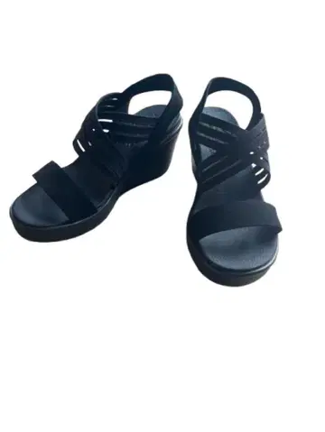 SKECHERS 스케쳐스 웨지솔 샌들 블랙 22.5~23