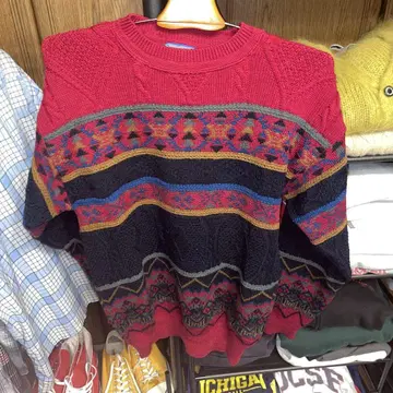 Pendleton 70s 울 니트 M 올 패턴