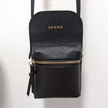 IANNE 스마트폰 숄더백 블랙