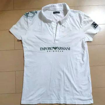 엠포리오 아르마니 피케 셔츠 화이트