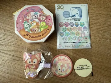 도쿄디즈니씨 한정판 더피 프렌즈 헤어 클립 와펜 리나벨