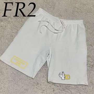 FR2 토끼 토끼 숏 팬츠 하프 팬츠 맨투맨 원단