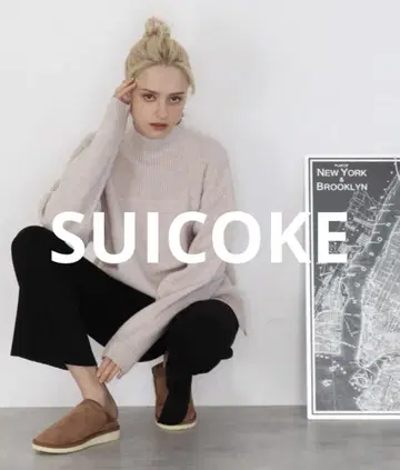SUICOKE 정가 24800엔 무스탕 슬립온 23cm
