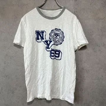 GAP 갭 (XS) 반팔 티셔츠 * 프론트 로고 * NY * 1969