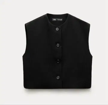 ZARA zw collection 버튼 베스트 상의