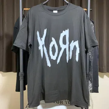 Korn 빅 로고 티셔츠 뉴 메탈 라우드 콘
