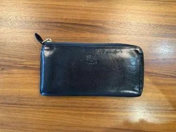 IL BISONTE 일비종떼 L자 지퍼 타입 장지갑 블랙