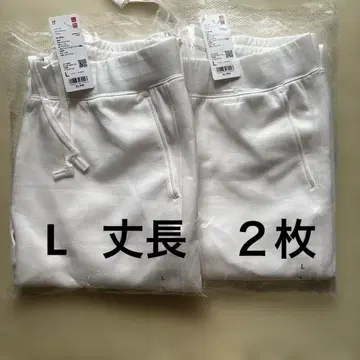 스트레치 드라이 스웨트 팬츠 긴 기장 화이트 2장 남성용 L