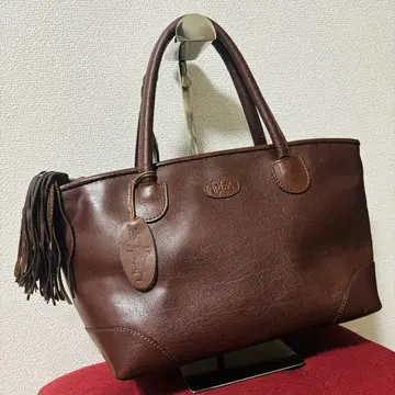 IBIZA 이비자 핸드백 참 브라운 프린지 올 패턴