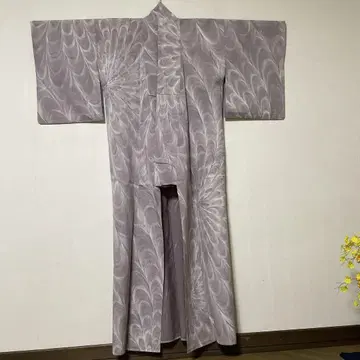단이 코몬 격자 무늬 공작 문양 1m60cm 순수 실크